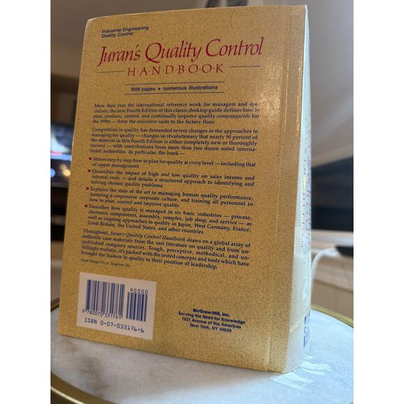 Juran’s Quality Control Handbook (Fourth Edition) - Picture 2 of 8